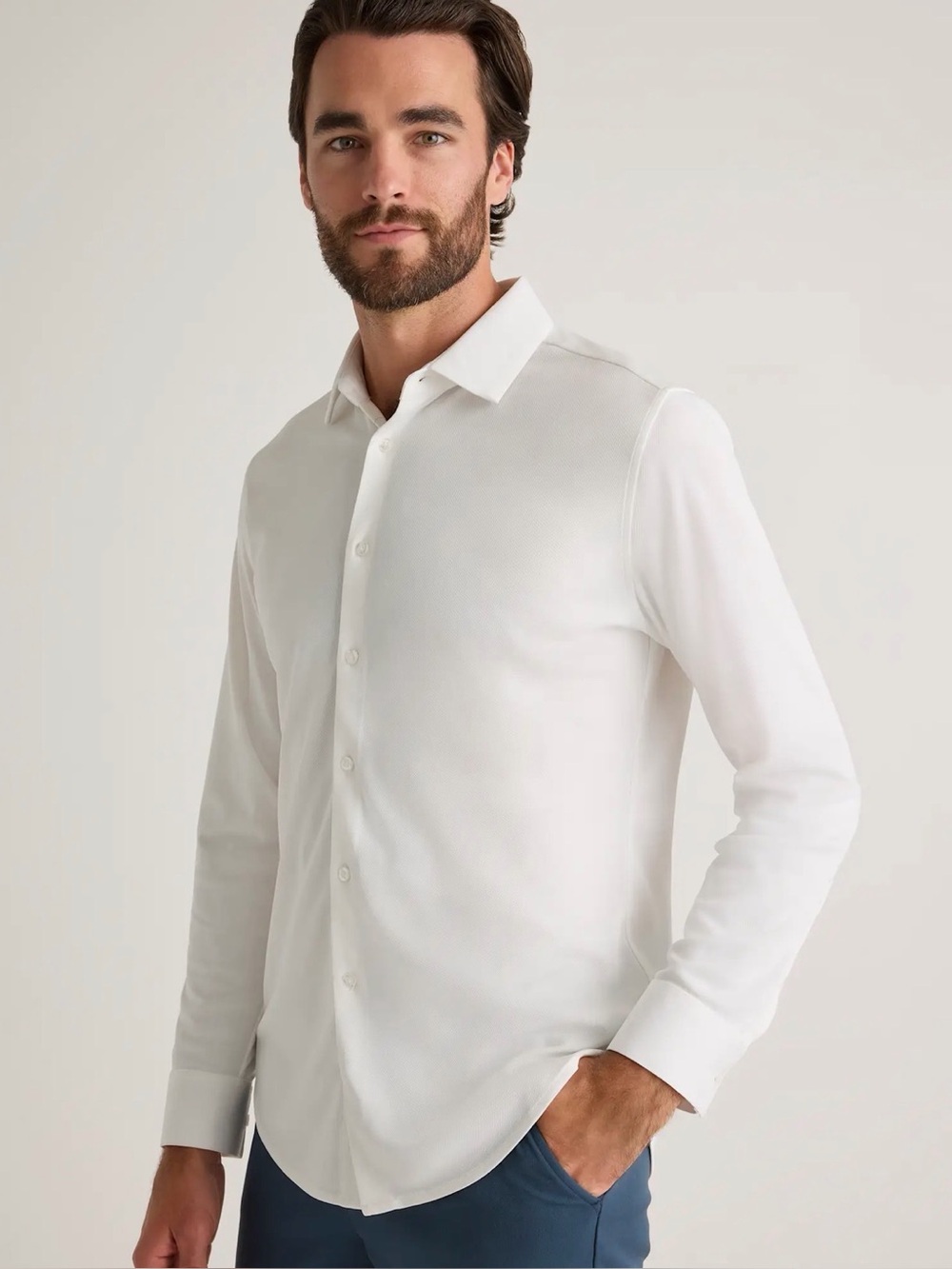Quince Commuter Stretch Pique Long Sleeves